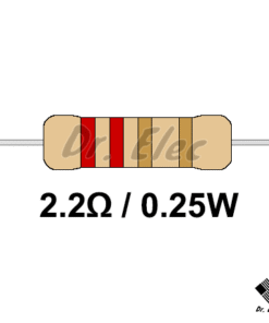 مقاومت 2.2 اهم 0.25 وات