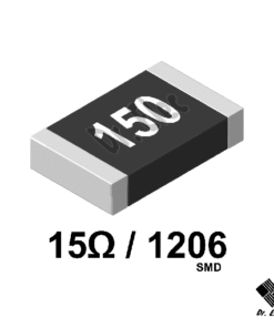 مقاومت 15 اهم SMD پکیج 1206