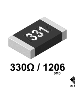 مقاومت 330 اهم SMD پکیج 1206
